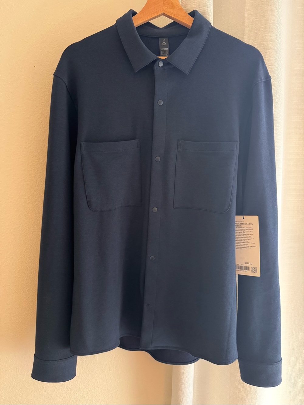 Lululemon Stretch French Terry Overshirt – Men’s Large (NWT)